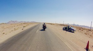 Speedcontrol in de woestijn